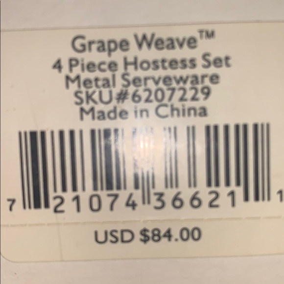 LENOX Grape Weave 4 piece Hostess Set - Picture 8 of 8